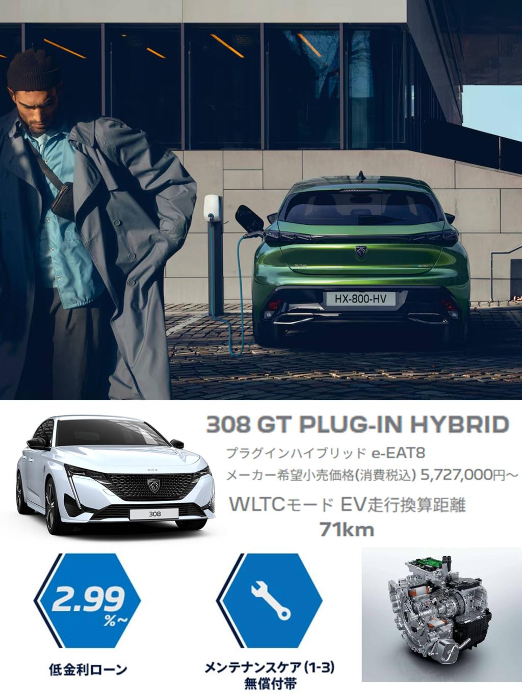 伸びやかで力強い、PEUGEOTのPLUG-IN HYBRID。