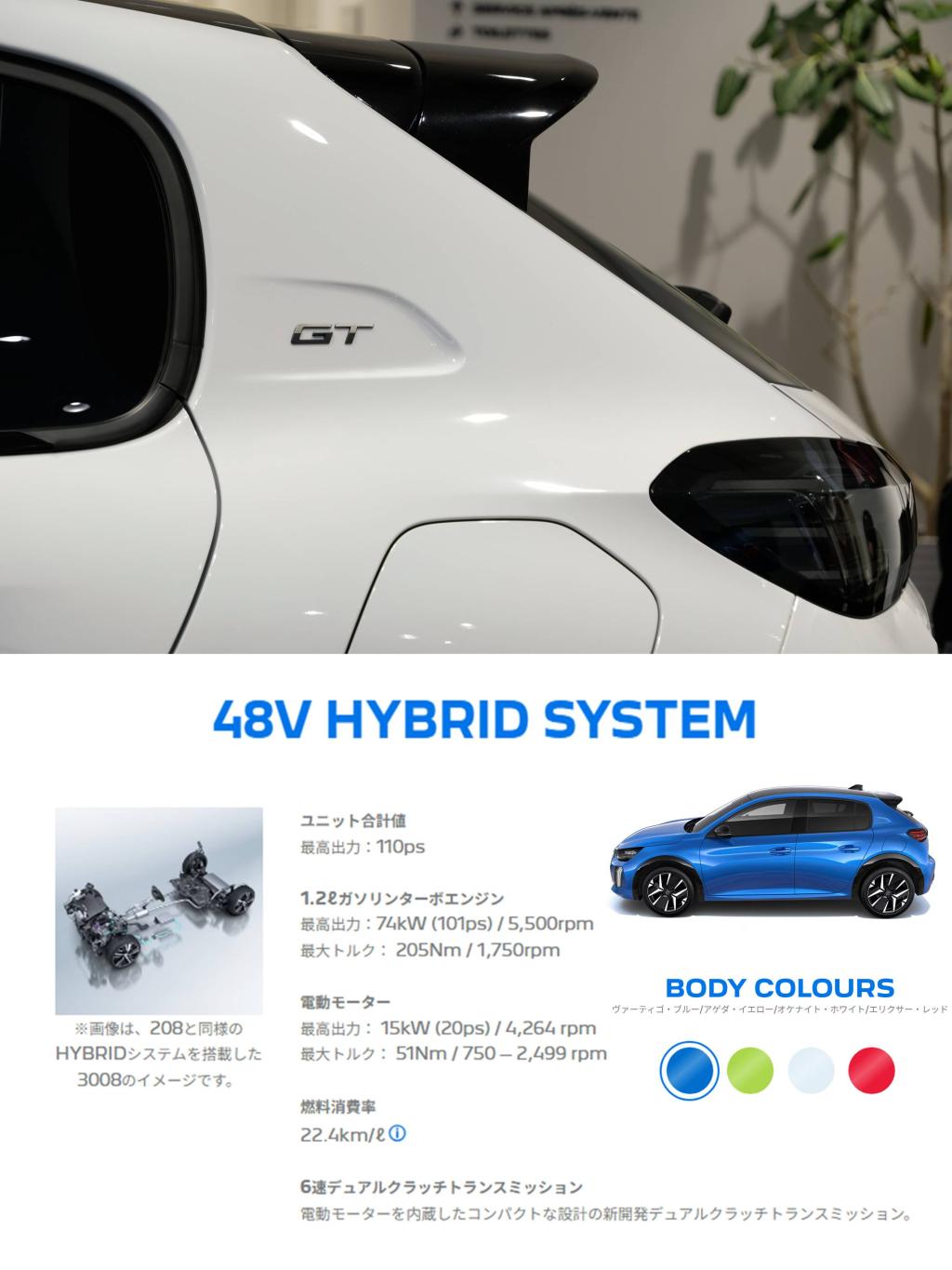 208HYBRIDの軽快なハンドリングでどこまでも！